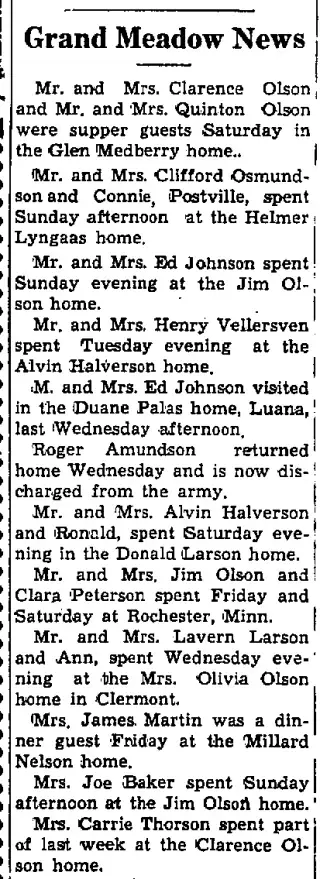other Newspaper clipping from Feb 18, 1954 5779185