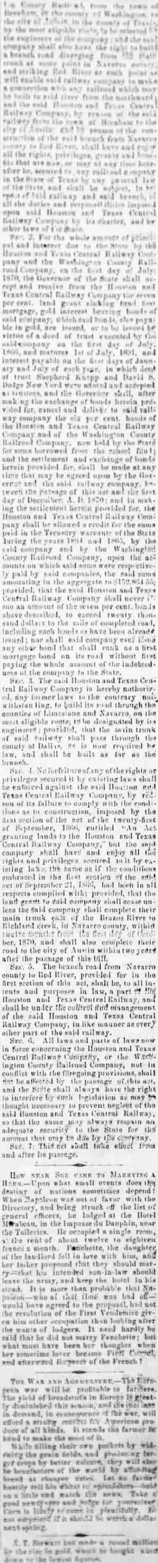 other Newspaper clipping from Sep 3, 1870 5779561