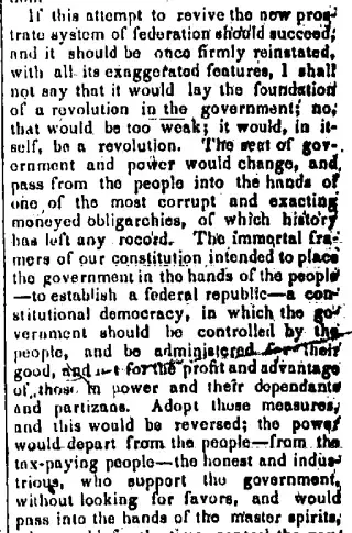 Political Newspaper clipping from Jul 16, 1841 5779566