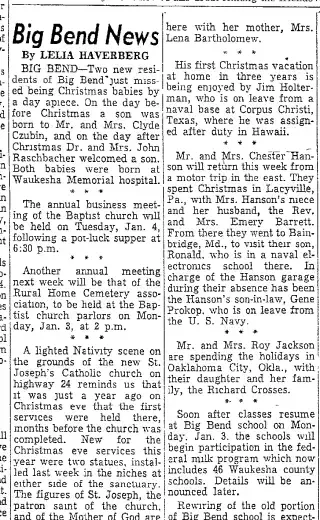 other Newspaper clipping from Dec 30, 1954 5779665