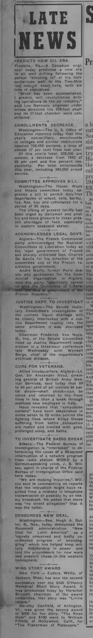 other Newspaper clipping from Nov 26, 1943 5779949