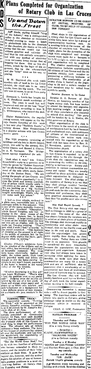 other Newspaper clipping from Nov 1, 1923 5780351