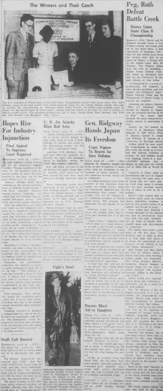 other Newspaper clipping from Apr 26, 1952 5780413