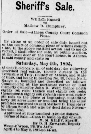 other Newspaper clipping from Apr 11, 1895 5780518