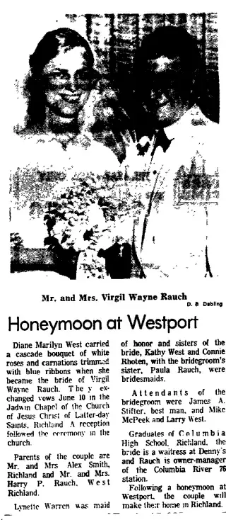 Marriage Newspaper clipping from Jun 30, 1972 5780904