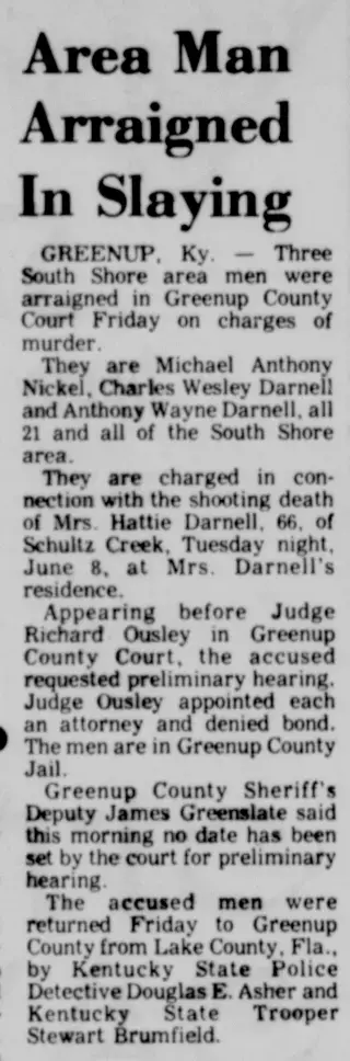 Murders Newspaper clipping from Jun 19, 1976 5780971