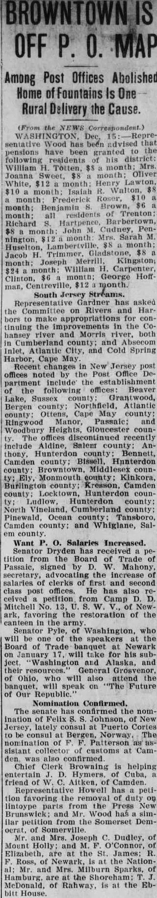 other Newspaper clipping from Dec 15, 1906 5780985