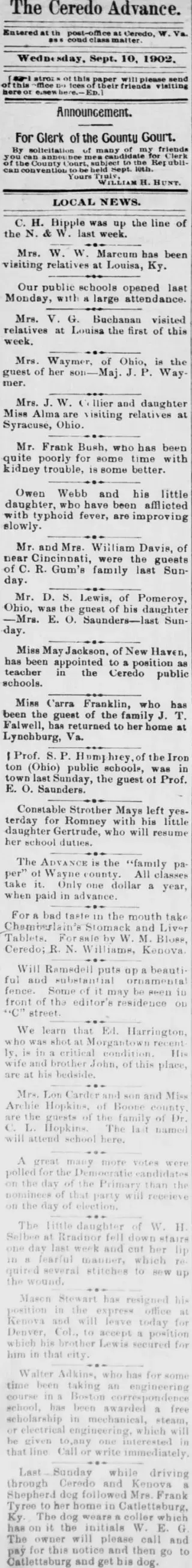 other Newspaper clipping from Sep 10, 1902 5781112