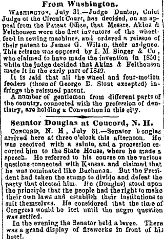 other Newspaper clipping from Aug 1, 1860 5781240