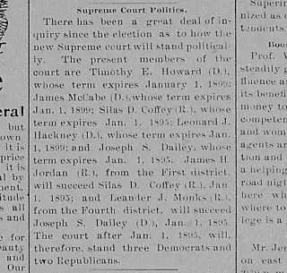 Political Newspaper clipping from Nov 20, 1894 5781548