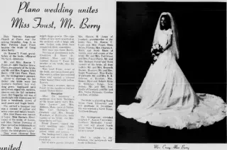 Marriage Newspaper clipping from Aug 9, 1973 5781580