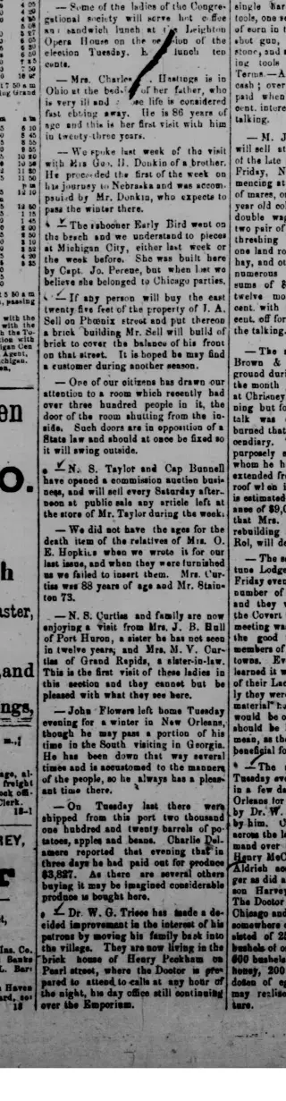other Newspaper clipping from Nov 1, 1884 5781641