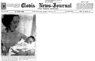 Birth Newspaper clipping from Jan 2, 1964 5781798