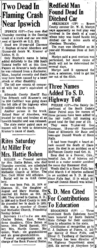 other Newspaper clipping from Mar 14, 1958 5781840