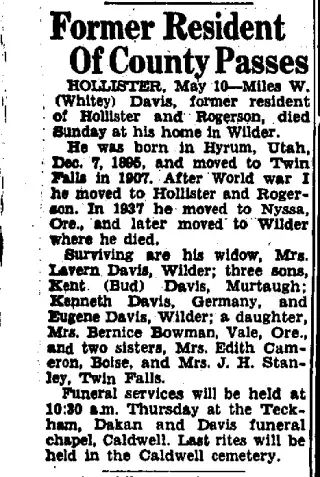 other Newspaper clipping from May 10, 1961 5781849