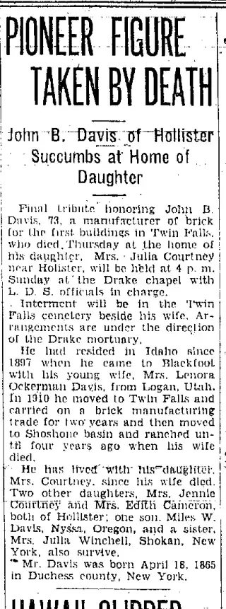 other Newspaper clipping from Jul 30, 1938 5781875