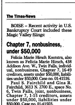 other Newspaper clipping from Aug 15, 2001 5782039