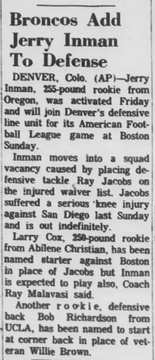other Newspaper clipping from Nov 5, 1966 5782044
