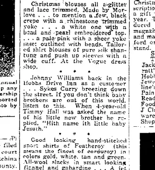 other Newspaper clipping from Dec 3, 1951 5782201