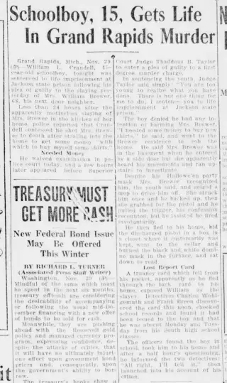 other Newspaper clipping from Nov 30, 1933 5782245