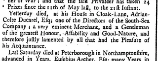 other Newspaper clipping from Jul 4, 1745 5782493