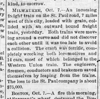 other Newspaper clipping from Oct 7, 1872 5782776