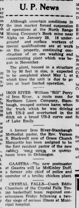 other Newspaper clipping from Mar 5, 1954 5782784