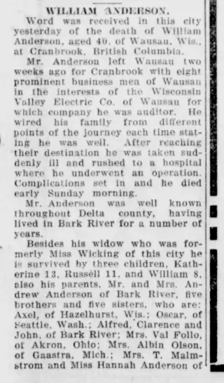 other Newspaper clipping from Nov 2, 1921 5782886