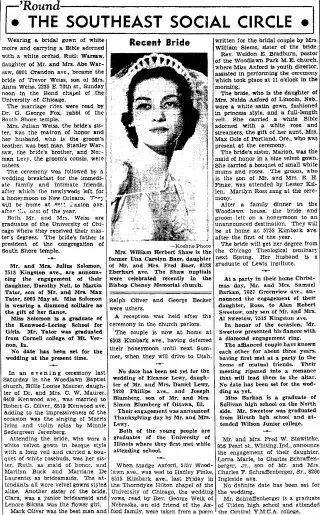 Marriage Newspaper clipping from Dec 28, 1939 5782891