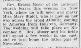 Marriage Newspaper clipping from Oct 22, 1906 5783729