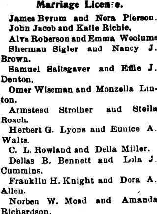 Marriage Newspaper clipping from Oct 19, 1899 5783918