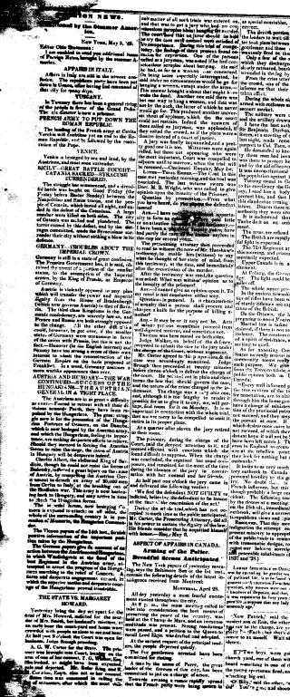 other Newspaper clipping from May 15, 1849 5784064