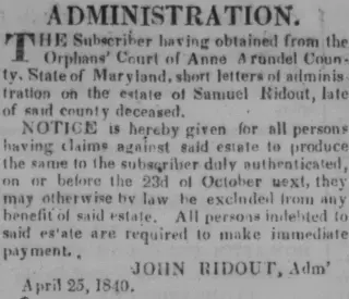 other Newspaper clipping from Apr 25, 1840 5784181