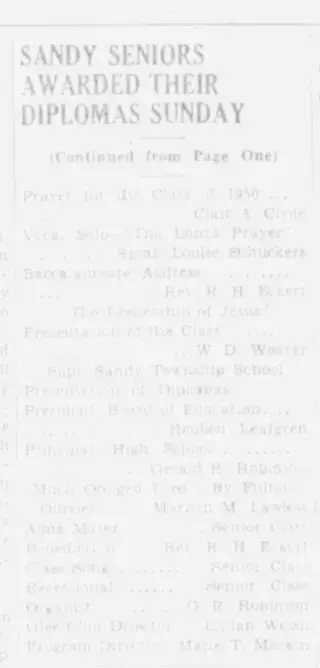 other Newspaper clipping from May 29, 1950 5784187