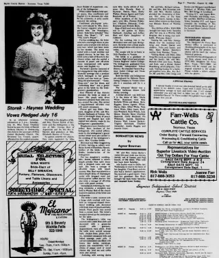 Marriage Newspaper clipping from Aug 18, 1988 5784570