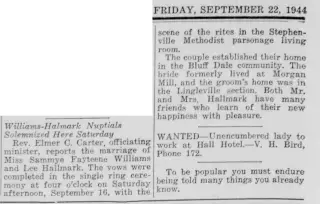 Marriage Newspaper clipping from Sep 22, 1944 5784641