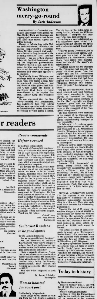 other Newspaper clipping from Nov 1, 1982 5784748