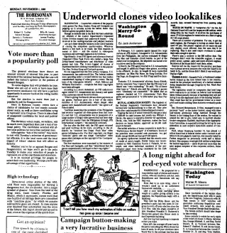 other Newspaper clipping from Nov 1, 1982 5784749