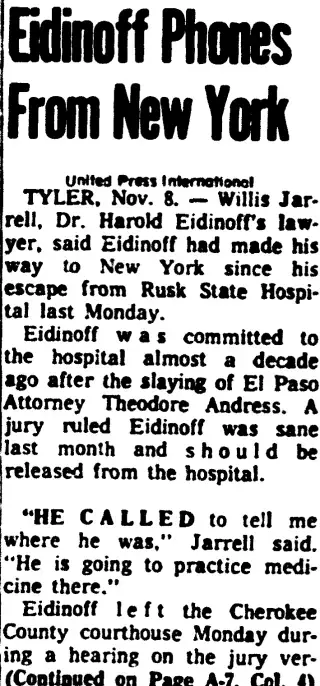 other Newspaper clipping from Nov 8, 1968 5785176
