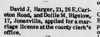 Marriage Newspaper clipping from Jan 23, 1968 5785355