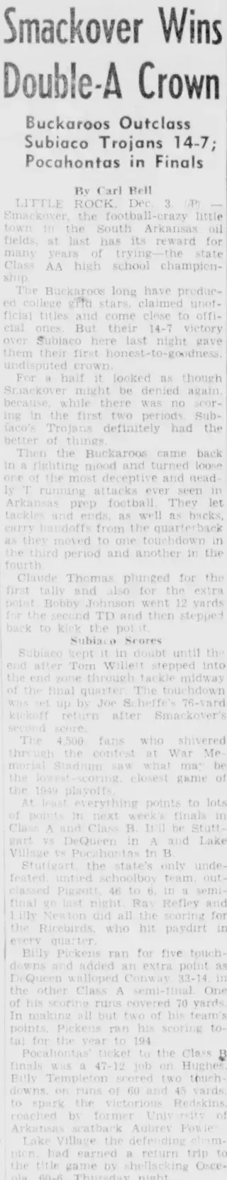 other Newspaper clipping from Dec 3, 1949 5785520