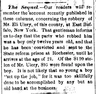 Crime Newspaper clipping from Sep 7, 1874 5785805