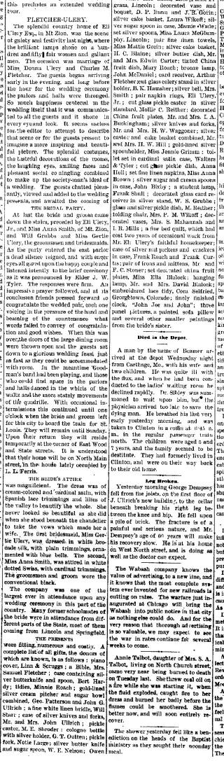 Marriage Newspaper clipping from Oct 16, 1880 5785834