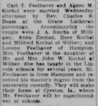 Marriage Newspaper clipping from Aug 26, 1926 5785958