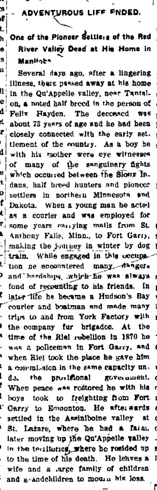 Obituary Newspaper clipping from Dec 22, 1903 5786045