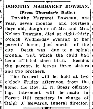 Obituary Newspaper clipping from Oct 16, 1913 5786180