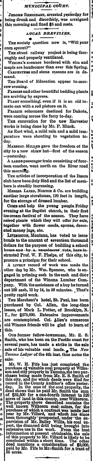 other Newspaper clipping from May 17, 1883 5786329