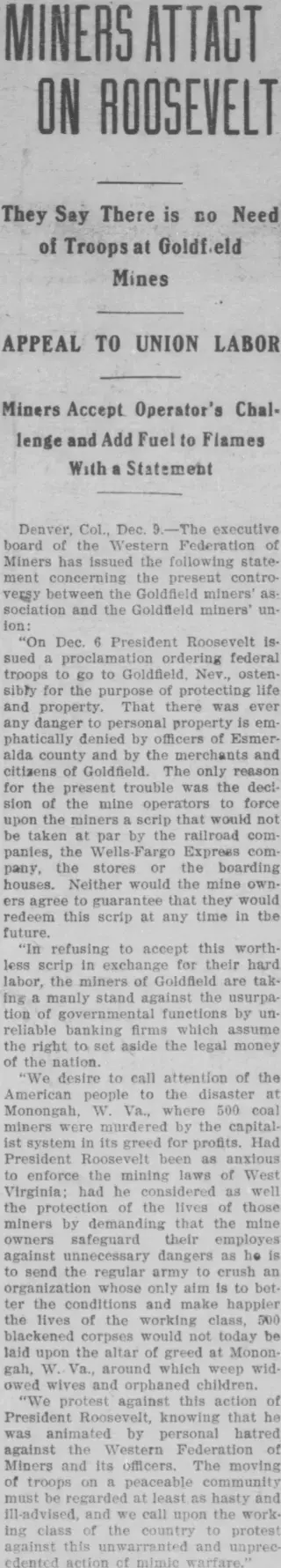 other Newspaper clipping from Dec 9, 1907 5786571