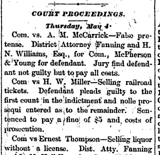 other Newspaper clipping from May 11, 1882 5786710