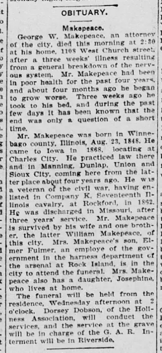 Obituary Newspaper clipping from Jul 26, 1904 5787052